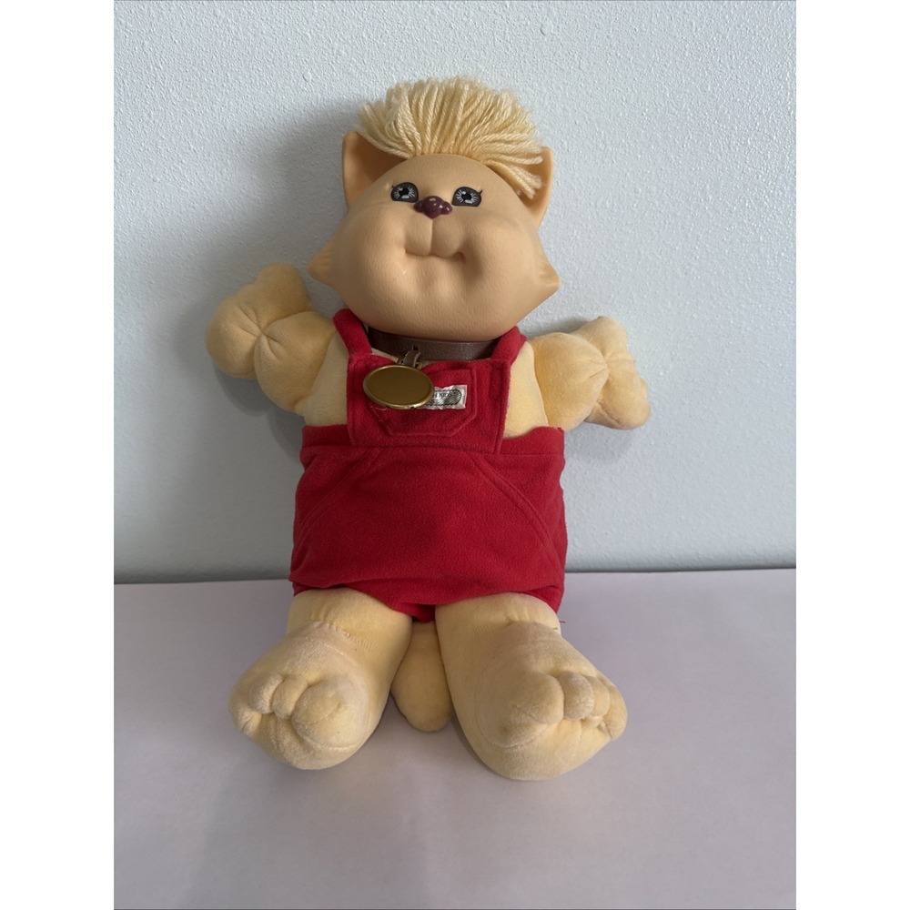 Vintage 1983 Koosas Cabbage Patch‎ Kids Cat Doll Brown Eyes Original Outfit